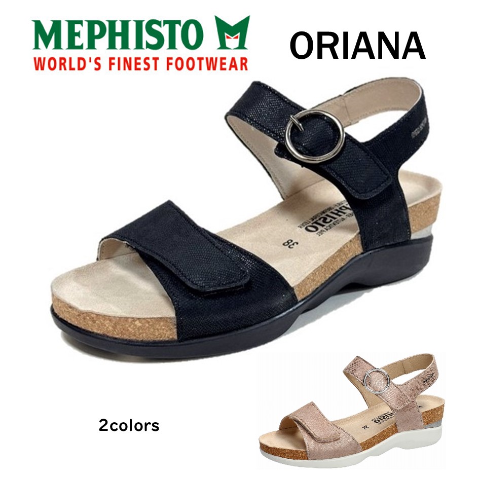 メフィスト MEPHISTO レディース 靴 サンダル ORIANA オリアナ 本革 マジックベルト コンフォート 正規取扱店
