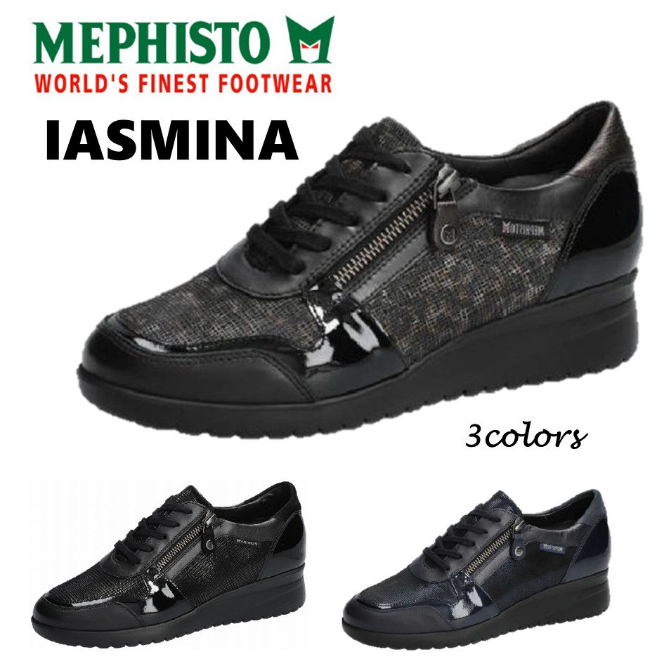 メフィスト MEPHISTO レディース 靴 シューズ 品名 IASMINA イアスミナ 町シューズ  幅 2E～3E スピード競技繰り上げる 上っ側チャック付 定め事取りまわし店