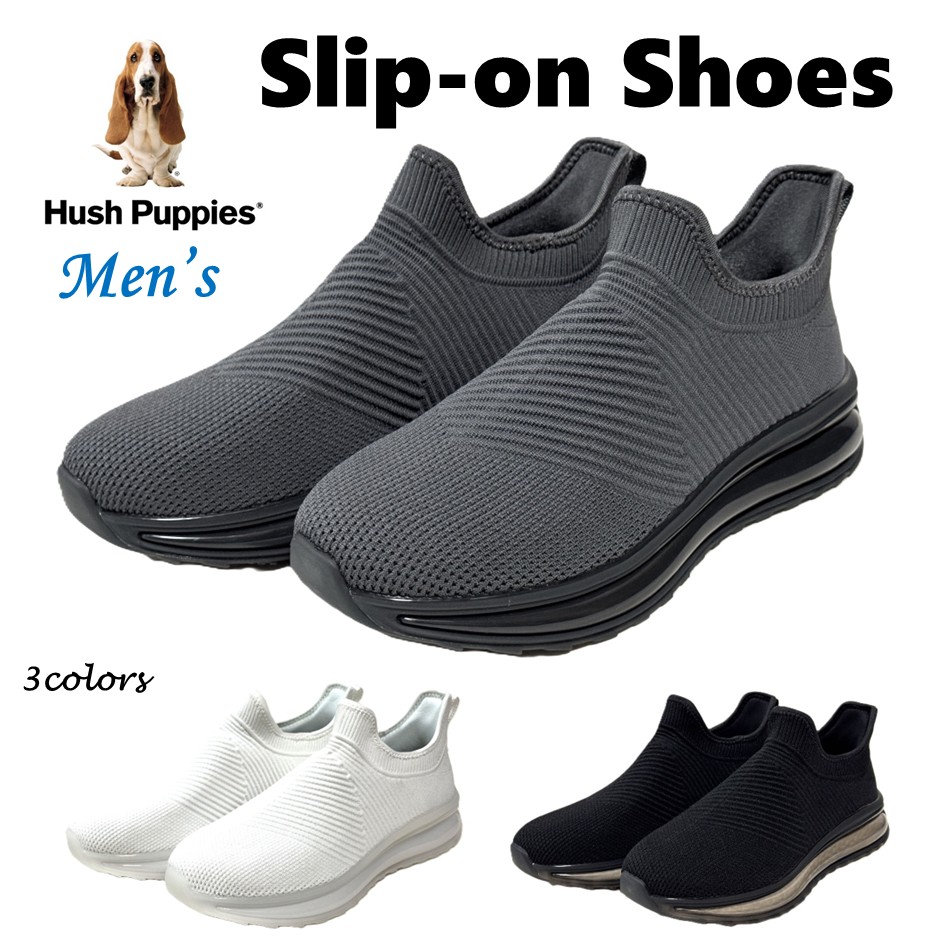 ハッシュパピー HushPuppies メンズ 靴 スリッポン スニーカー M-0004CT 幅 3E 軽さ 厚底
