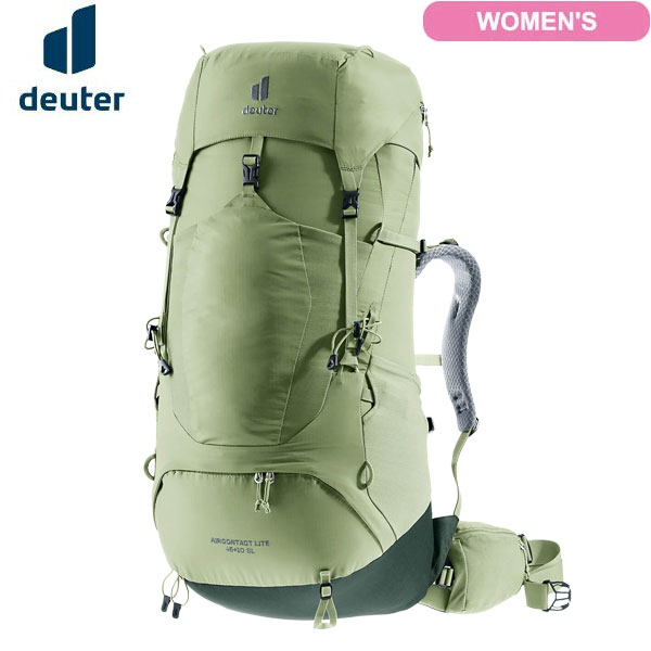(e)ドイター D3340223・エアコンタクトライト 45+10 SL(WOMEN'S FIT)/グローブ&times;アイビー【deuter2025 NEWCOLOR】【キャンプ】【トレッキング】【リュックサック】【中型ザック】【ウィメンズ】【レディース】【女性用】【本店e】【5】｜さかいや・登山とアウトレットの店