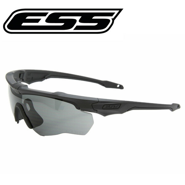 (e)ESS・EE9034-104 JAPAN LIMITED CROSSBLADE NARO CERAKOTE・(カラー:マットブラック／スモークグレイ)【サングラス】【日本限定】【MADE IN USA】【本店e】【ESS(Eye Safety Systems,Inc.)】