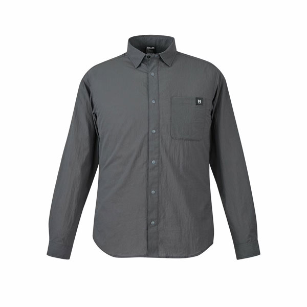 (T)ミレー MIV02226・セムノ ウルトラ点火装置 ロングスリーブシャツメンズ （色つや：TARMAC）/ SEMNOZ UL SHIRT LS M【長袖プルオーバー】【MILLET】