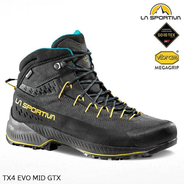 (S)スポルティバ / ZFAS047G00E35 / 横木X4エボミッドGTX(天使の都市 SPORTIVA TX4 EVO MID GTX)【山登り靴】【アプローチシューズ】【中央局S】【3】