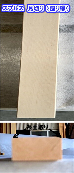 スプルス　見切り（廻り縁） 15X20X3650 　1セット5本入り 7,392円
