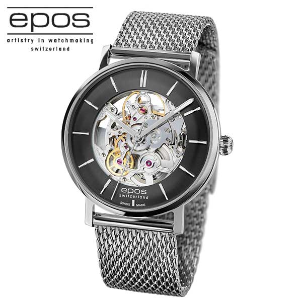 エポス オリジナーレ スケルトン メンズ 3437SKBLM 国内正規品 EPOS エポス メンズ 腕時計 自動巻 Originale