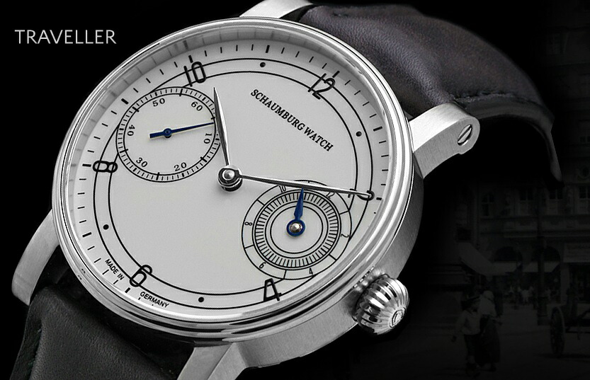 置き目品 SCHAUBURG WATCH シャウボーグウォッチ MADE IN GERMANY ＦＲＧ製 ウオッチ 手一巻き RETROLATEUR \u0026 TRIBLE【TRAVELLER 旅行家】