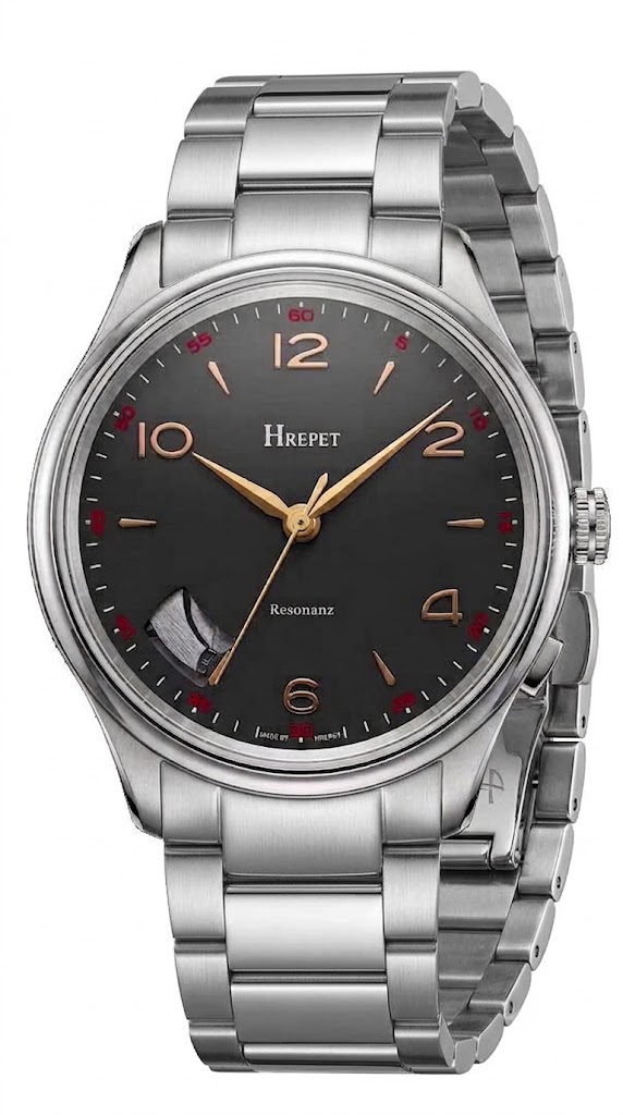 正規品　SCHAUBURG WATCH　シャウボーグウォッチ　MADE IN GERMANY　ドイツ製　腕時計　自動巻　42ミリケース　正時にゴングが鳴る　メタルブレス【Hrepet Resonanz 3-M】｜金沢　時計職人の店　さかもと 242,000円