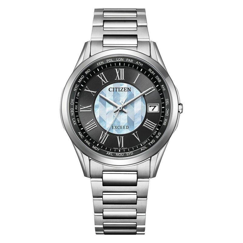 【2026年2月5日発売】　CITIZEN シチズン　EXCEED エクシード　「誓いの矢」限定モデル　第2弾　腕時計　ウォッチ　エコ・ドライブ　電波時計　貝貼り合わせ文字板　チタン　メンズ　男性　紳士　限定500本　【CB1110-70W】