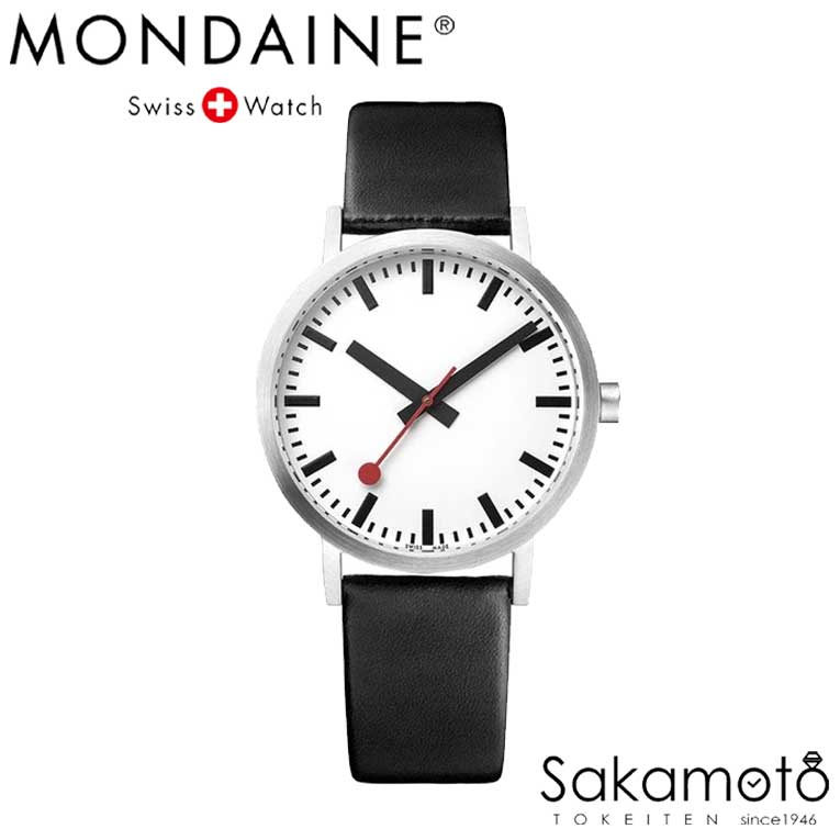 国内定め事品【MONDAINE(モンディーン)】【Classic(古典派音楽)続きもの】古典派音楽 純一無雑 36粍容れもの 石英 ウオッチ   グレープレザーストラップ【文字記号目じるし能力のある】【A660.30314.16OMV】