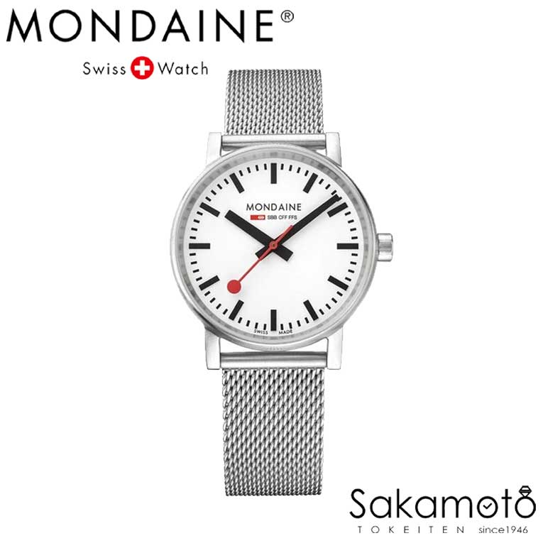 国内置き目品【MONDAINE(モンディーン)】【evo2(エヴォ2)つづき物】35粍入れもの 石英 ウォッチ 分かりやすい 【文字記号目じるし能力のある】【MSE.35110.SM】AL