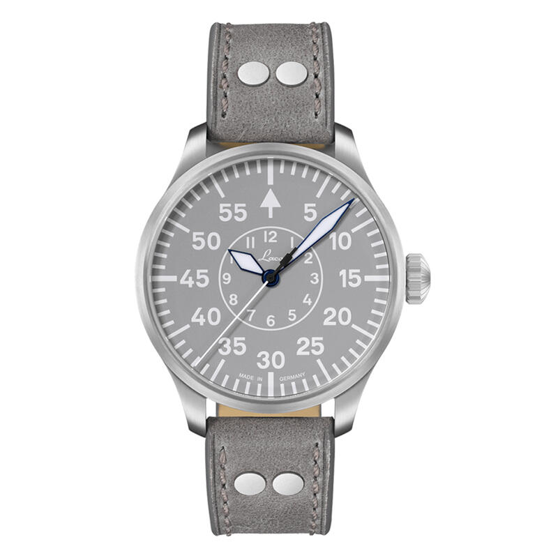 【新作】正規品【Laco ラコ】オリジナルパイロットウォッチ ドイツ製 862162 PILOT Augsburg39 Grau パイロット アーヘン39 グラウ 【自動巻 】39mmケース メンズ紳士用 革ストラップ【862162】|金沢 時計職人の店 さかもと