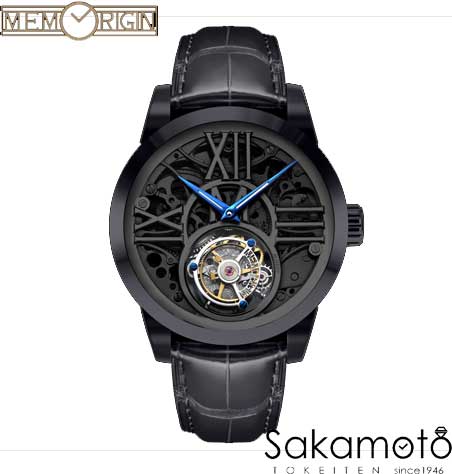 国内正規品MEMORIGIN【メモリジン】Time Race (タイムレース)　トゥールビヨン専門メーカー　レーシングカーチーム「KCMG」にインスパイヤーされたスポーツモデル。迫力のあるローマン・インデックスが特徴的【4894379390383】