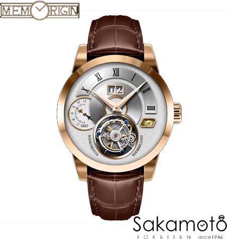 国内正規品MEMORIGIN【メモリジン】Grand (グランド)　トゥールビヨン専門メーカー　メモリジン初のカレンダー搭載モデル。伝統のヨーロピアンスタイル。【4894379750248】