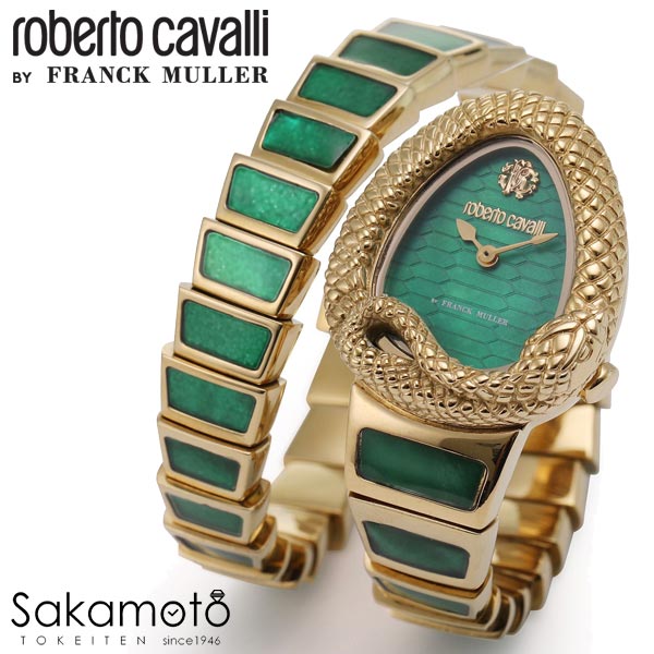 国内置き目品 roberto cavalli BY FRANCK MULLER ロベルトカヴァリ バイ 簡明直截レギオモンタヌス ウオッチ ご覧なさる 石英 独居室式 レディース 成人女性 成人女性 【RV1L141M0031】