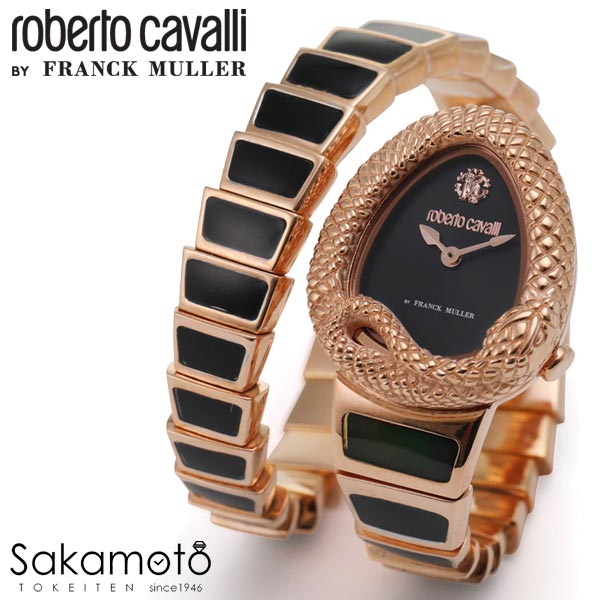 国内置き目品 roberto cavalli BY FRANCK MULLER ロベルトカヴァリ バイ 簡明直截レギオモンタヌス ウオッチ ご覧なさる 石英 独居室式 レディース 成人女性 成人女性 【RV1L141M0061】