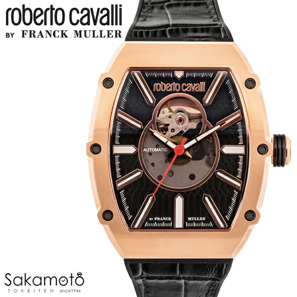 国内正規品 roberto cavalli BY FRANCK MULLER ロベルトカヴァリ バイ フランクミュラー 腕時計 ウォッチ 自動巻き メンズ 男性 紳士 【RV1G248P0041】|金沢 時計職人の店 さかもと