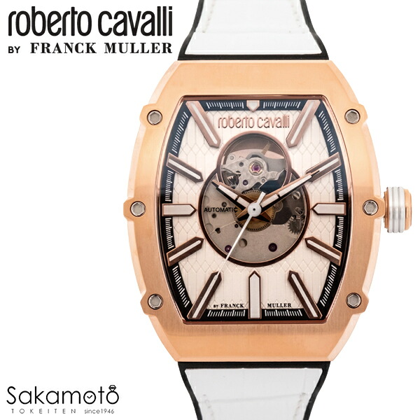 国内正規品　roberto cavalli BY FRANCK MULLER　ロベルトカヴァリ バイ フランクミュラー　腕時計　ウォッチ　自動巻き　メンズ　男性　紳士　【RV1G248P0051】｜金沢　時計職人の店　さかもと 156,750円