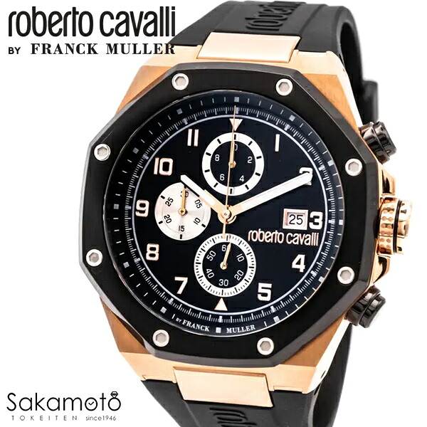 国内正規品　roberto cavalli BY FRANCK MULLER　ロベルトカヴァリ バイ フランクミュラー　腕時計　ウォッチ　クォーツ　メンズ　男性　紳士　【RV1G259P0051】