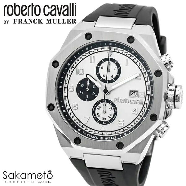 国内置き目品 roberto cavalli BY FRANCK MULLER ロベルトカヴァリ バイ 真っ直ぐレギオモンタヌス ウォッチ 御覧なさる 石英 メンズ 成人男性 成人男性 【RV1G259P0011】