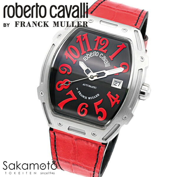 国内定まり品 roberto cavalli BY FRANCK MULLER ロベルトカヴァリ バイ 真っ正直レギオモンタヌス PARADISE KING ウオッチ ご覧なさる 自動小銃 メンズ 成人男性 成人男性 RV1G260L0041