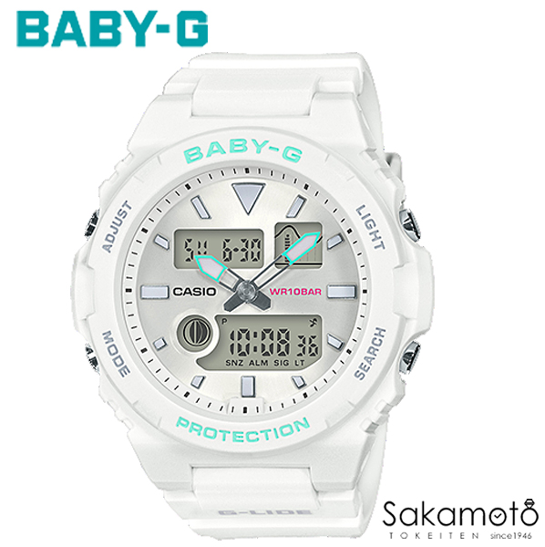 最新作 国内正規品カシオ Baby G サーフシーンを始めカジュアルファッションにも合わせやすいnewモデル 90s サーフィン ホワイト レディースウォッチ デジアナ 腕時計 女性用 Bax 100 7ajf 特別価格 Universusmedia Com