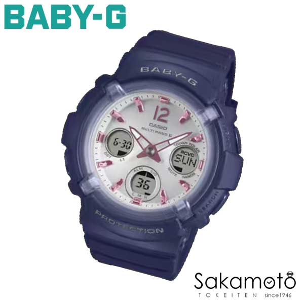 【2026年4月発売】CASIO カシオ BABY-G ベビージー アクティブな女性のためのカジュアルウオッチBABY-G ベーシックな装いにも馴染む電波ソーラーモデル 【BGA-2800-2A2JF】