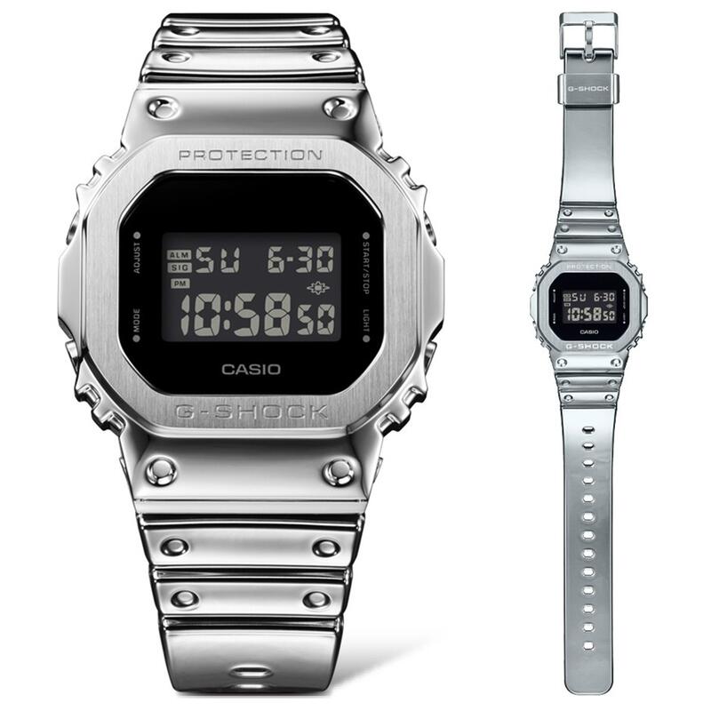 【2025年1月発売】G-SHOCK Gショック METALLIC SERIES シルバー メタルベゼル GM-5600YM-8JF|金沢 時計職人の店 さかもと