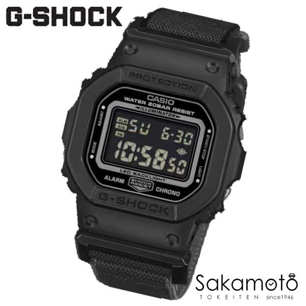 【2026年3月発売】国内正規品G-SHOCK 伸縮性に優れたポリウレタンのゴム入りのクロスバンドを採用したNEW CLOTH BANDシリーズ【DW-5600MNC-1JF】
