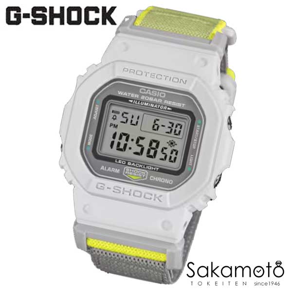 【2026年3月発売】国内正規品G-SHOCK 伸縮性に優れたポリウレタンのゴム入りのクロスバンドを採用したNEW CLOTH BANDシリーズ【DW-5600MNC-7A8JF】