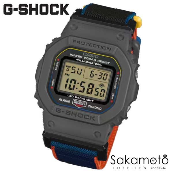 【2026年3月発売】国内正規品G-SHOCK 伸縮性に優れたポリウレタンのゴム入りのクロスバンドを採用したNEW CLOTH BANDシリーズ【DW-5600MNC-8A2JF】