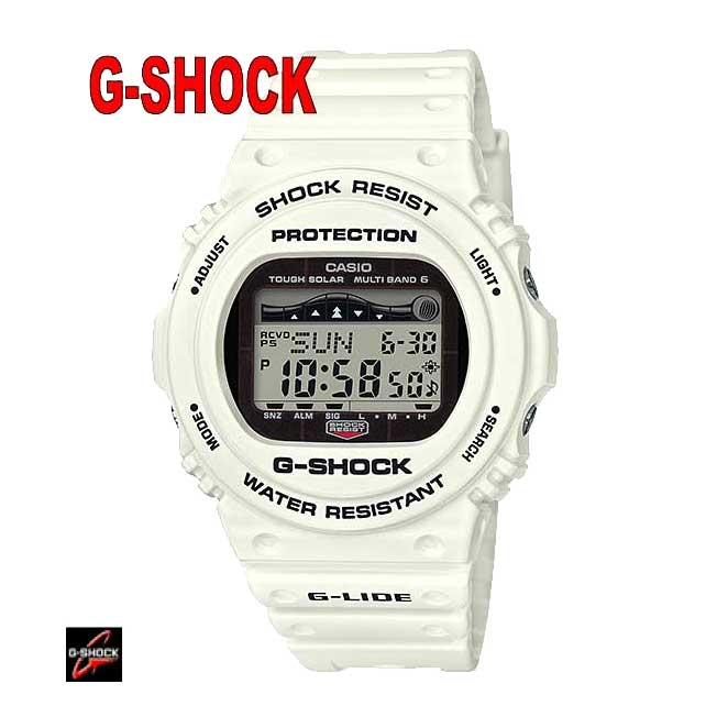 高級感 23日までクーポン発行中 国内正規品g Shock G Lide ホワイト ラウンドフェイス タイドグラフ サーフィン 腕時計 メンズ 男性用 ジーショック デジタル 電波ソーラー 気圧防水 Gwx 5700cs 7jf 人気no 1 本体 Www Faan Gov Ng