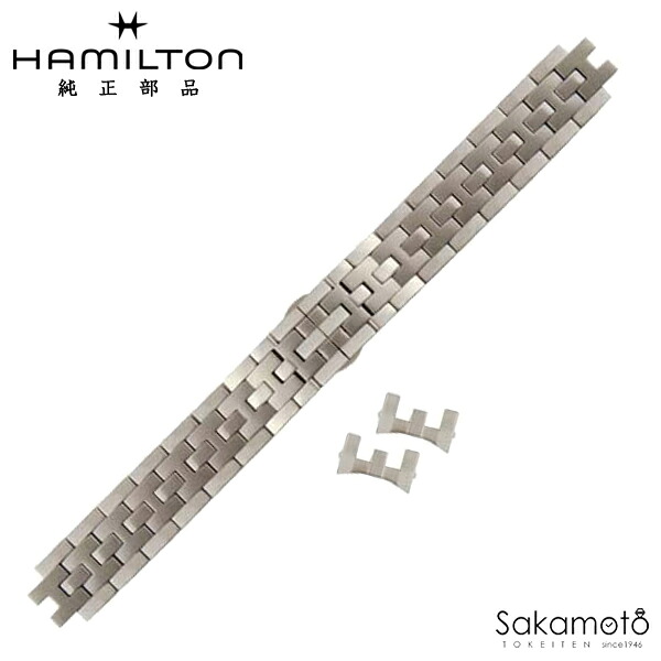 完全無欠部分品 撥条棒付 HAMILTON ハミルトン Jazzmaster Viewmatic Auto ズージャーお師匠さん ビューマチック 37粍容れもの用 SS ステンレス鋼 金属元素周波数帯域 18粍 「H324550」相応う H695.324.104（H605.324.104）