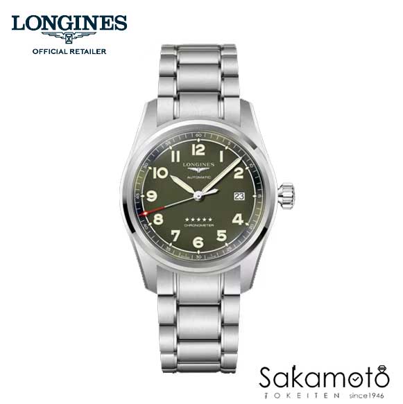 国内正規品Longines　ロンジン【Longines Spirit】【ロンジン スピリット】クロノメーター自動巻き　シリコンヒゲゼンマイ　メタルバンド　40ミリケース　メンズ【男性用】【L3.810.4.03.6】※