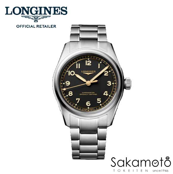 新作 国内正規品LONGINES ロンジン【Longines Spirit PILOT】【ロンジン スピリット パイロット】クロノメーター自動巻き シリコンヒゲゼンマイ メタルバンド 39ミリケース メンズ【男性用】【L3.809.4.53.6】【L38094536】|金沢 時計職人の店 さかもと