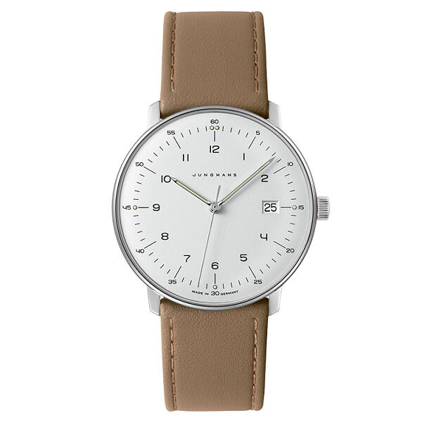 国内正規品 JUNGHANS ユンハンス max bill by junghans quartz マックス・ビル 電池式クオーツ 38ミリケース サファイアガラス ベージュカーフ ドイツ製 【041 4562 02】|金沢 時計職人の店 さかもと