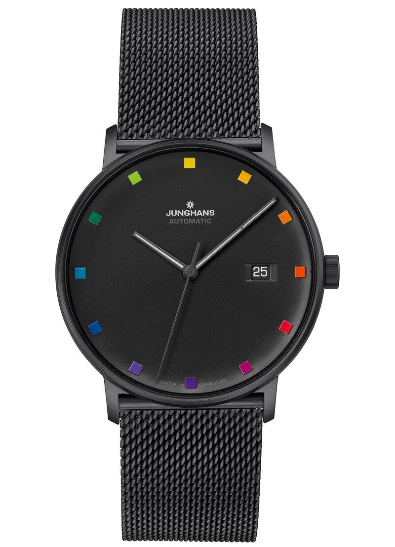 国内正規品ドイツ製ユンハンス【バウハウス限定】FORM A Bauhaus Edition　世界限定1000本　バウハウス・デッサウ100周年を記念モデル　自動巻　オールブラック【27/4533.44】27 4533 44【29/1000】