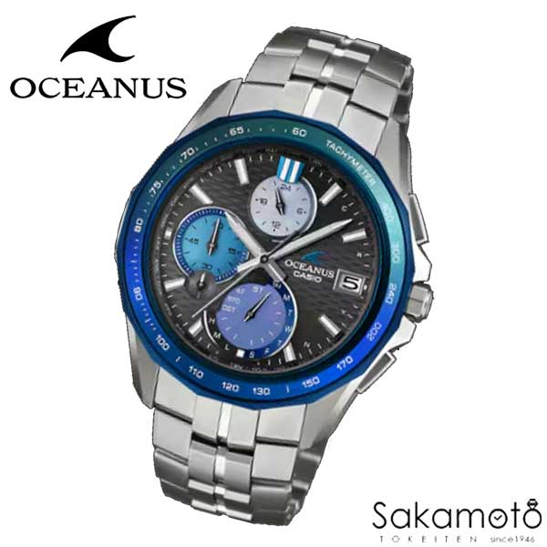 【2026年5月発売】正規品カシオ OCEANUS オシアナス 上質な仕上げと薄く美しいフォルムを追求するOCEANUS Manta(マンタ)から、白蝶貝の柔らかな光沢を基調に徳島県産の天然藍「阿波藍」で重なり合う濃淡を表現したモデル 【OCW-S7000AP-1AJF】|金沢 時計職人の店 さかもと