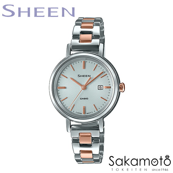 高級感 国内正規品 カシオ Sheen シーン ピンクゴールド シルバー メタルバンド プレゼント シンプル ソーラー 腕時計 レディース 女性用 Shs D300sg 7ajf 金沢 時計職人の店 さかもと 値引 Universusmedia Com