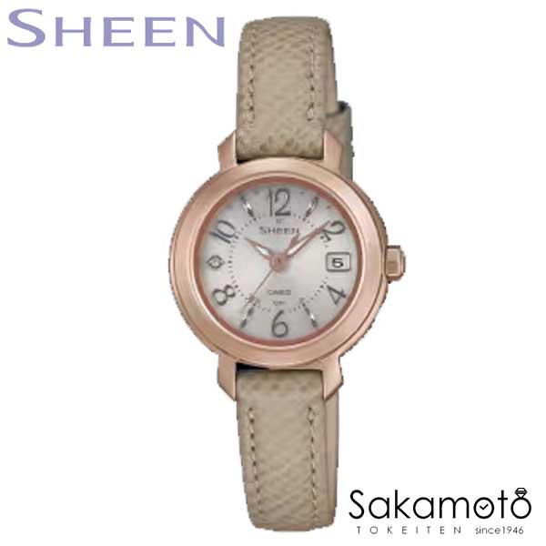 【2026年2月発売】国内置き目品カシオ 【SHEEN（一こま）】今めかしいな色合いと古典派音楽青写真が愛らしさのSHW-5300 視認性を重視しつつ雅びやかな感じを与える青写真がその人の特徴【SHW-5300CGL-7AJF】