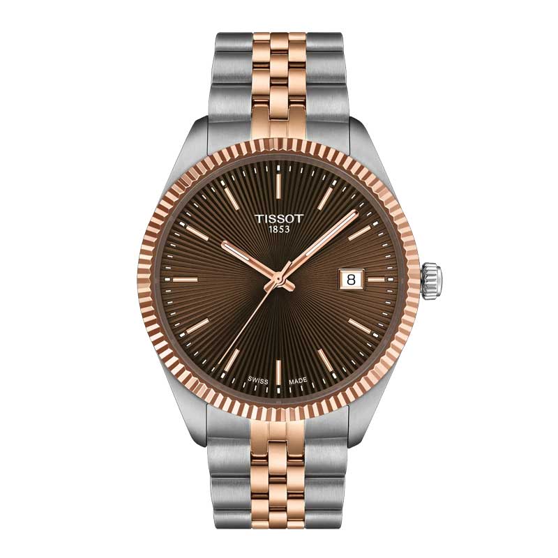 正規品TISSOT　ティソ　Tissot バラード 　40ミリケース　10気圧防水　ブラウン文字盤　クオーツ　ステンレスバンド　　【T156.410.22.291.01】【T1564102229101】