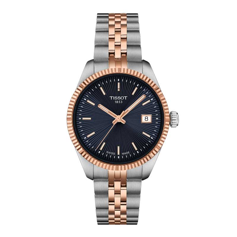 正規品TISSOT　ティソ　Tissot バラード 　34ミリケース　10気圧防水　ブルー文字盤　クオーツ　ステンレスバンド　　【T156.210.22.041.00】【T1562102204100】