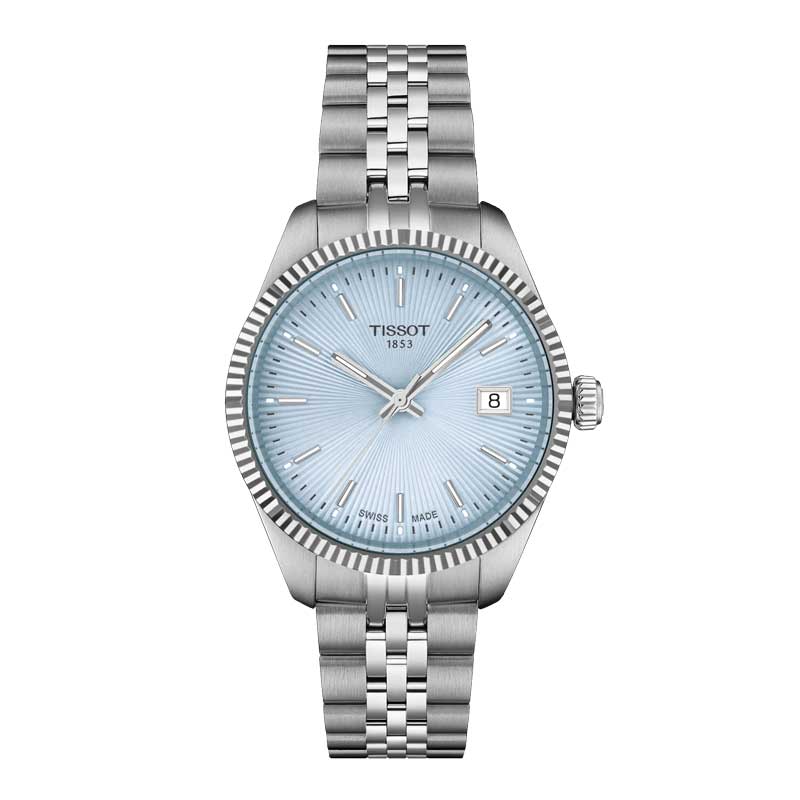 正規品TISSOT　ティソ　Tissot バラード 　34ミリケース　10気圧防水　ライトブルー文字盤　クオーツ　ステンレスバンド　　【T156.210.11.351.00】【T1562101135100】