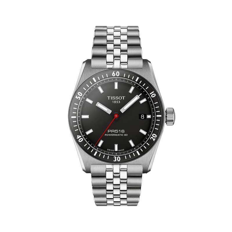 正規品TISSOT　ティソ「PR516」自動巻きメカニカル　PR516 38mm T149.407.11.051.00 ブラック文字盤　【T1494071105100】【土日祝日発送可能】