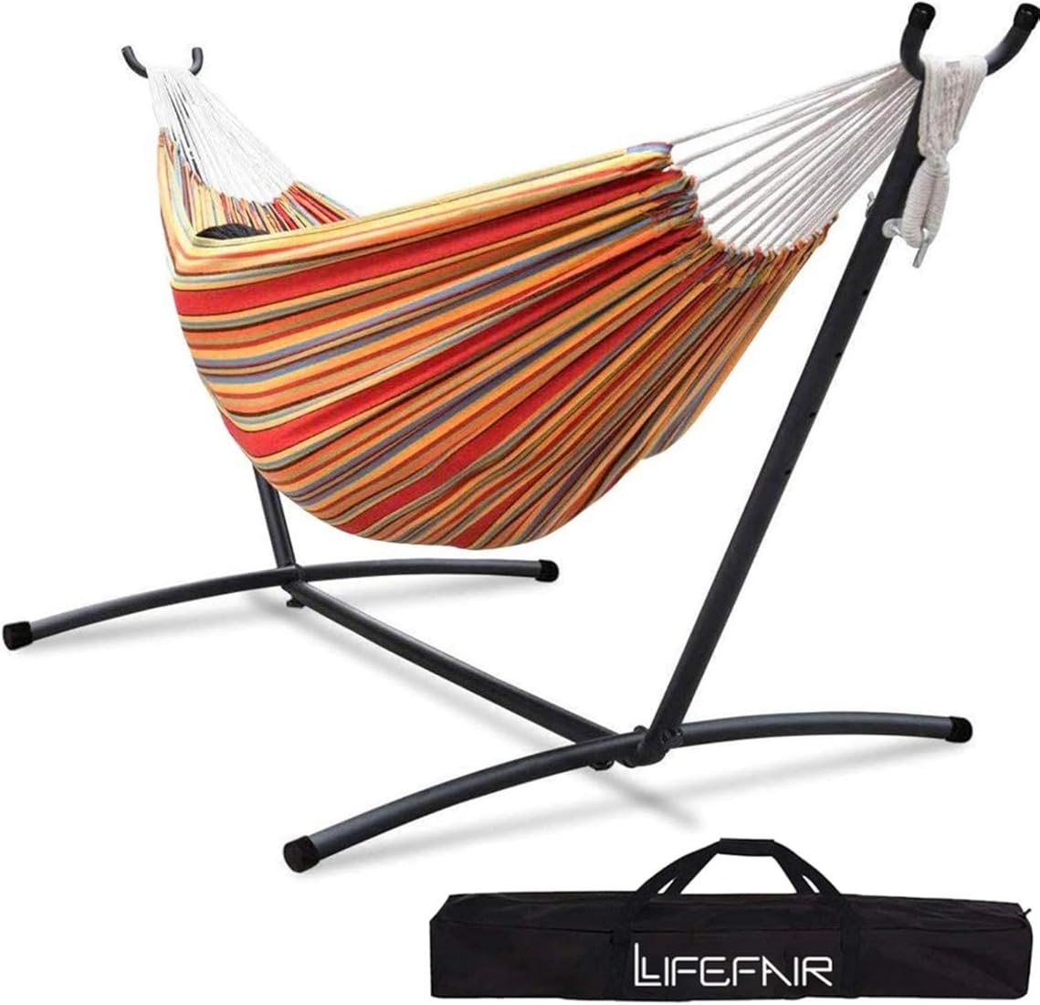 楽天市場】LifeFairハンモック自立式スタンドセットダブルサイズ
