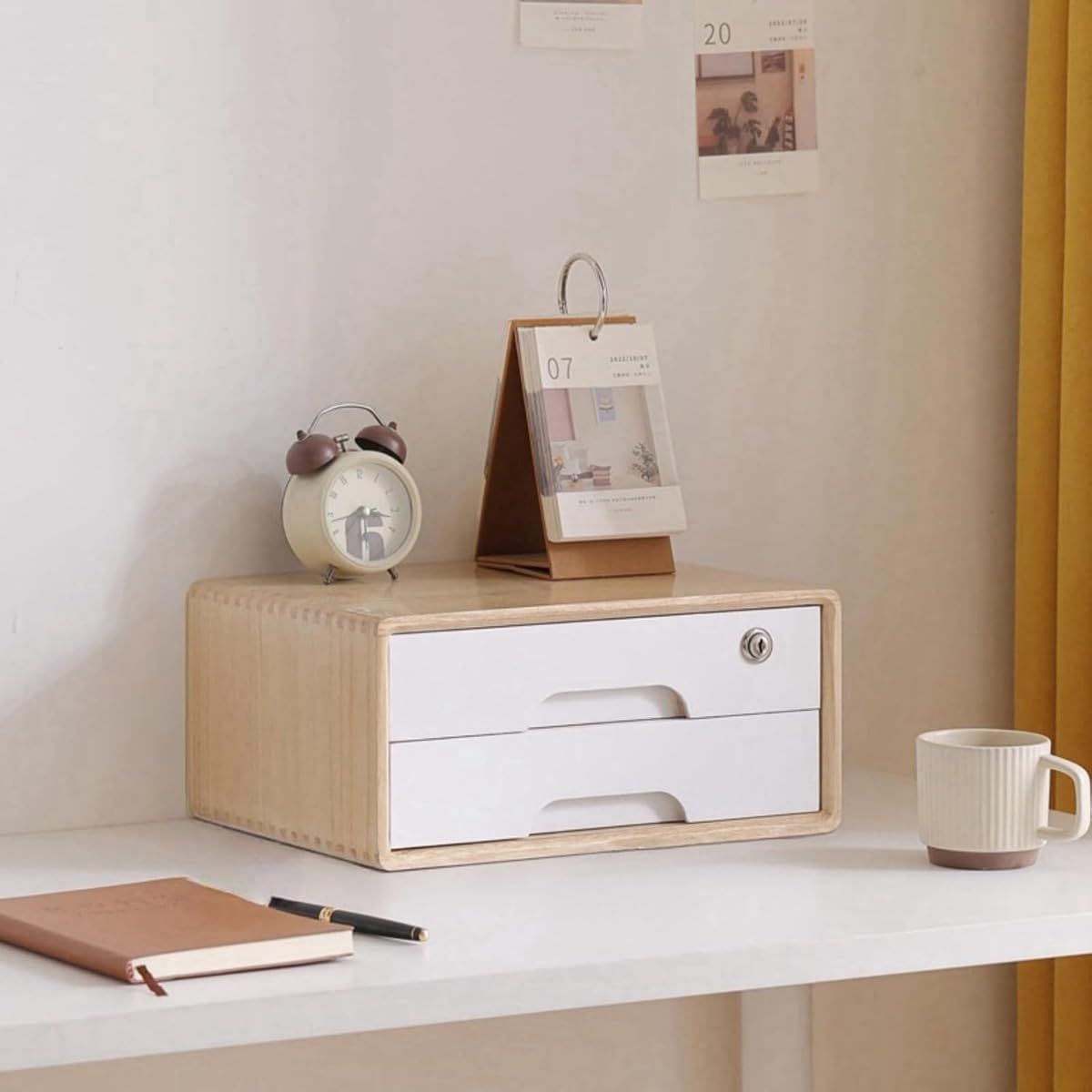 楽天市場】ファイルキャビネット 木製 デスク収納 レターケース 収納