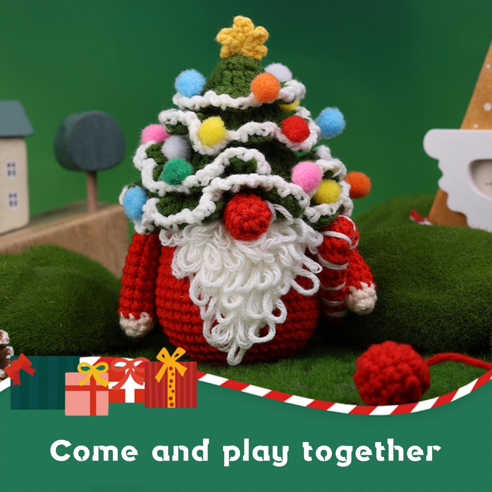 クリスマス あみぐるみ セット クリスマス☆ツリー&プレゼントボックス2個の編みぐるみセット