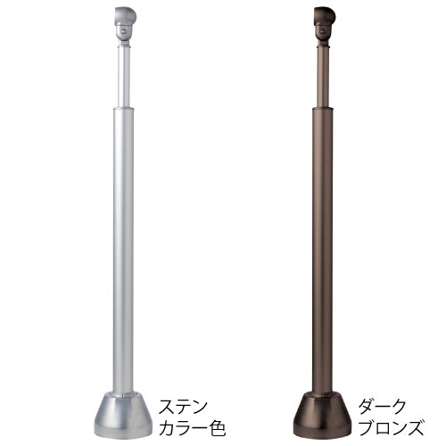マツ六 フリーR勾配対応式エンド支柱30&deg; BJ-190DB カバー付 ダークブロンズ firs｜佐勘金物店