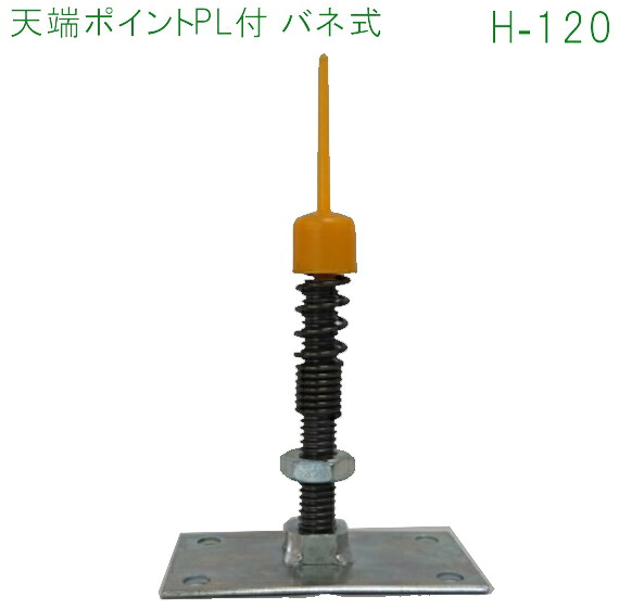 乾産業(INUI) 天端ポイント(品番:PL付(ポリ式)H120)入数:100個|佐勘金物店