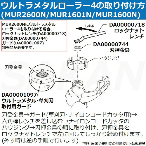 楽天市場 マキタ Makita Mur2600n Mur1601n Mur1600n用 Da 純正品 ウルトラメタルローラー4 金属8枚刃取付用 ロックナットレンチ単品 旧mur2600 Mur1601 Mur1600にも適合 佐勘金物店