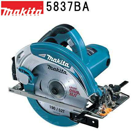 マキタ 5837BA 電気マルノコ レーザーダブルスリットチップソー付 アルミベース 刃物径190mm